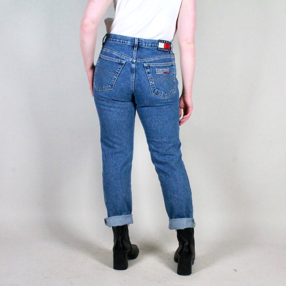Tommy Hilfiger High Waisted Tapered Denim Jeans